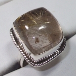 Rutilated quartz gemstone ring jewellery